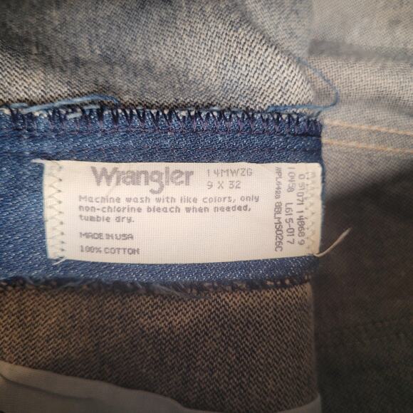 Vintage Wrangler Jeans Women 29x32 Blue Dark Wash High Rise Straight Leg 14MWZG - Picture 6 of 9